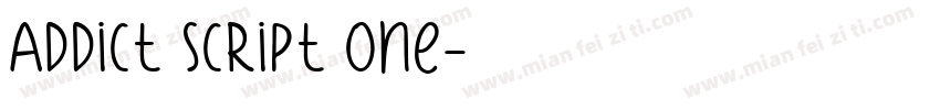 Addict Script One字体转换